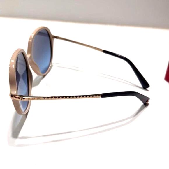Valentino 57mm Gradient Sunglasses ivory blue main image 7